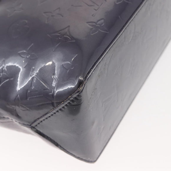 LOUIS VUITTON Monogram Vernis Reade PM Hand Bag Indigo M91335 LV Auth 144063