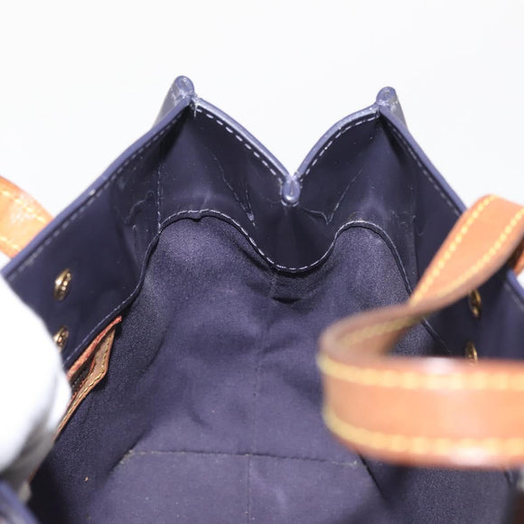 LOUIS VUITTON Monogram Vernis Reade PM Hand Bag Indigo M91335 LV Auth 144063