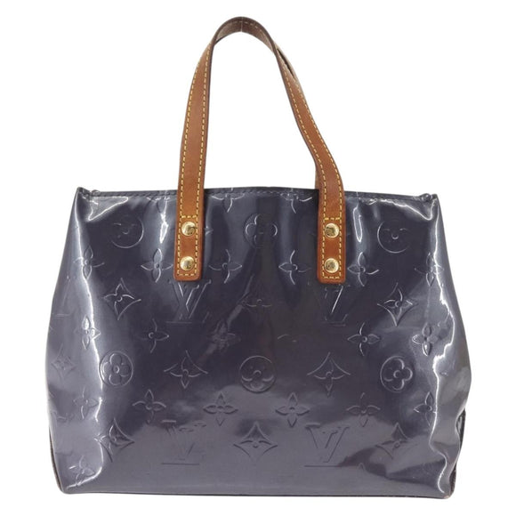 LOUIS VUITTON Monogram Vernis Reade PM Hand Bag Indigo M91335 LV Auth 144063