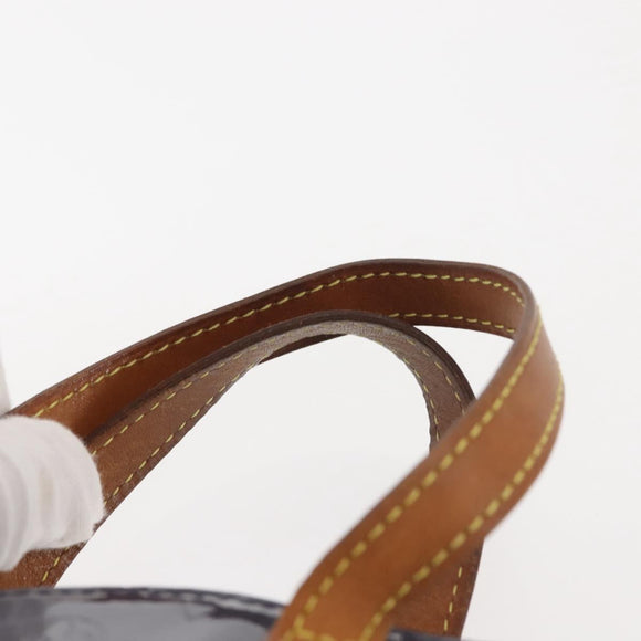 LOUIS VUITTON Monogram Vernis Reade PM Hand Bag Indigo M91335 LV Auth 144063