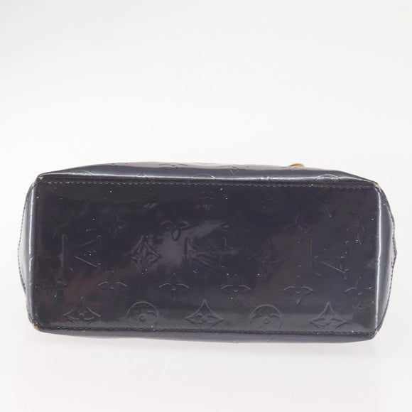 LOUIS VUITTON Monogram Vernis Reade PM Hand Bag Indigo M91335 LV Auth 144063