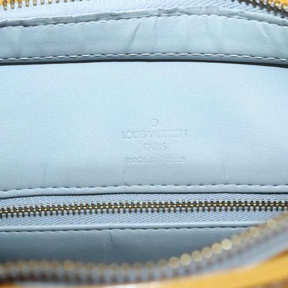 LOUIS VUITTON Monogram Vernis Houston Hand Bag Gris M91053 LV Auth 144065