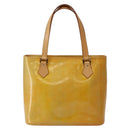 LOUIS VUITTON Monogram Vernis Houston Hand Bag Gris M91053 LV Auth 144065-13