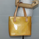 LOUIS VUITTON Monogram Vernis Houston Hand Bag Gris M91053 LV Auth 144065-22