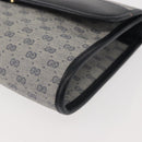 GUCCI Micro GG Supreme Shoulder Bag PVC Navy Gold 004 89 1041 Auth 144072-14