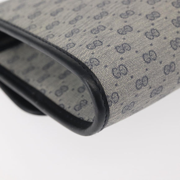 GUCCI Micro GG Supreme Shoulder Bag PVC Navy Gold 004 89 1041 Auth 144072