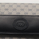 GUCCI Micro GG Supreme Shoulder Bag PVC Navy Gold 004 89 1041 Auth 144072-17