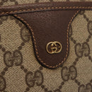 GUCCI GG Supreme Shoulder Bag PVC Beige Silver 001 58 6594 Auth 144076-15