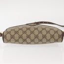 GUCCI GG Supreme Shoulder Bag PVC Beige Silver 001 58 6594 Auth 144076-9