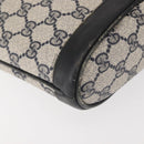 GUCCI GG Supreme Horsebit Shoulder Bag PVC Navy Gold 23 01 3373 Auth 144078-14