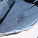 GUCCI GG Supreme Horsebit Shoulder Bag PVC Navy Gold 23 01 3373 Auth 144078-18