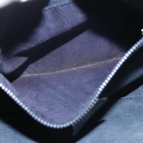 GUCCI GG Supreme Horsebit Shoulder Bag PVC Navy Gold 23 01 3373 Auth 144078