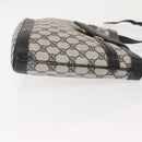 GUCCI GG Supreme Horsebit Shoulder Bag PVC Navy Gold 23 01 3373 Auth 144078-3