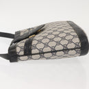 GUCCI GG Supreme Horsebit Shoulder Bag PVC Navy Gold 23 01 3373 Auth 144078-4