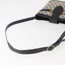 GUCCI GG Supreme Horsebit Shoulder Bag PVC Navy Gold 23 01 3373 Auth 144078-7