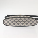 GUCCI GG Supreme Horsebit Shoulder Bag PVC Navy Gold 23 01 3373 Auth 144078-8