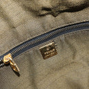 FENDI Zucca Canvas Vanity Bag Black Brown gold Auth 144081-16