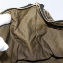 FENDI Zucca Canvas Vanity Bag Black Brown gold Auth 144081-18