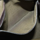 FENDI Zucca Canvas Hand Bag Brown Black Silver Auth 144082-19