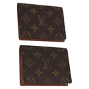 LOUIS VUITTON Monogram Porte 2 Cult Vertical Pass Case 2Set M60533 Auth 144086-1
