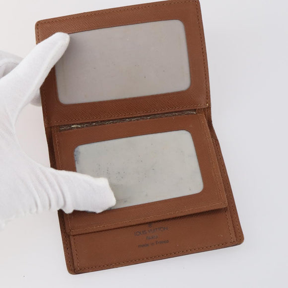 LOUIS VUITTON Monogram Porte 2 Cult Vertical Pass Case 2Set M60533 Auth 144086