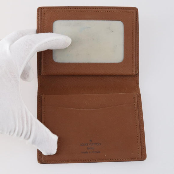 LOUIS VUITTON Monogram Porte 2 Cult Vertical Pass Case 2Set M60533 Auth 144086