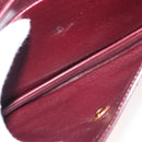 Christian Dior Trotter Canvas Shoulder Bag Red Gold Auth 144089-12