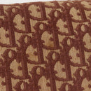 Christian Dior Trotter Canvas Shoulder Bag Red Gold Auth 144089-3