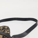 Christian Dior Trotter Canvas Shoulder Bag Navy Gold Auth 144091-8