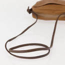 LOEWE Anagram Shoulder Bag Leather Beige Gold Auth 144092-7