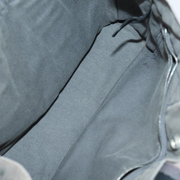 HERMES Fourre Tout PM Hand Bag Canvas 3 Set Gray Red Auth 144094