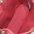 HERMES Fourre Tout PM Hand Bag Canvas 3 Set Gray Red Auth 144094-22