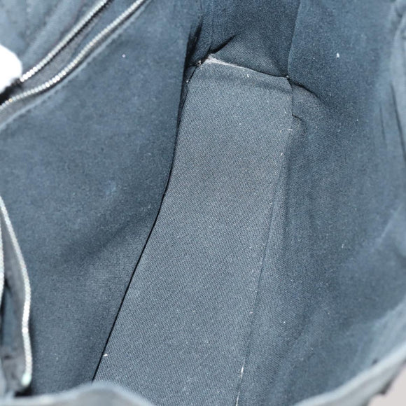 HERMES Fourre Tout PM Hand Bag Canvas 3 Set Gray Red Auth 144094