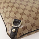 GUCCI GG Crystal Abbey Bag Coated Canvas Outlet Beige Gold 268642 Auth 144095-13