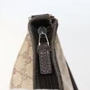 GUCCI GG Crystal Abbey Bag Coated Canvas Outlet Beige Gold 268642 Auth 144095-14