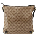 GUCCI GG Crystal Abbey Bag Coated Canvas Outlet Beige Gold 268642 Auth 144095-3