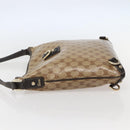 GUCCI GG Crystal Abbey Bag Coated Canvas Outlet Beige Gold 268642 Auth 144095-4