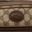 GUCCI GG Supreme Shoulder Bag PVC Beige Silver 001 46 5532 Auth 144096-18