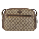 GUCCI GG Supreme Shoulder Bag PVC Beige Silver 001 46 5532 Auth 144096-13