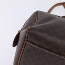 CELINE Macadam Canvas Hand Bag PVC Leather 2way Brown Gold Auth 144099-15