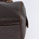 CELINE Macadam Canvas Hand Bag PVC Leather 2way Brown Gold Auth 144099-16