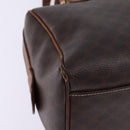 CELINE Macadam Canvas Hand Bag PVC Leather 2way Brown Gold Auth 144099-17