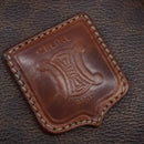 CELINE Macadam Canvas Hand Bag PVC Leather 2way Brown Gold Auth 144099-19