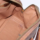 CELINE Macadam Canvas Hand Bag PVC Leather 2way Brown Gold Auth 144099-20