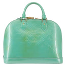 LOUIS VUITTON Monogram Vernis Alma PM Bag Tyu Luco Words M91694 LV Auth 144106-2