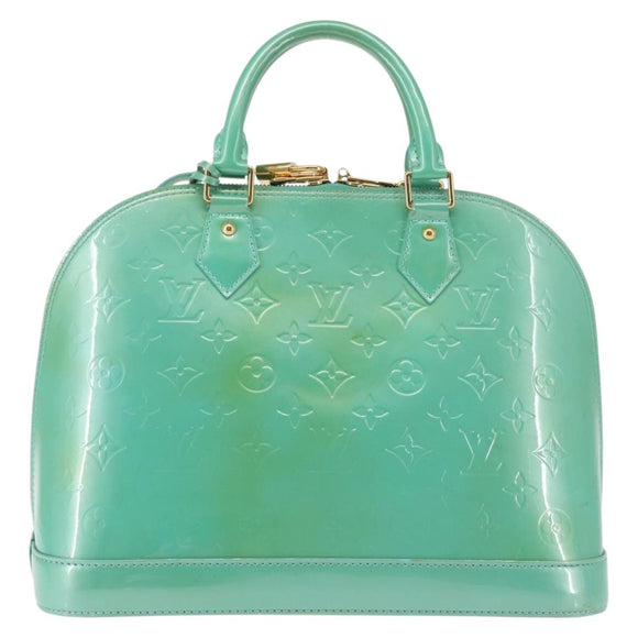 LOUIS VUITTON Monogram Vernis Alma PM Bag Tyu Luco Words M91694 LV Auth 144106