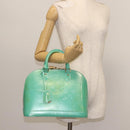 LOUIS VUITTON Monogram Vernis Alma PM Bag Tyu Luco Words M91694 LV Auth 144106-22