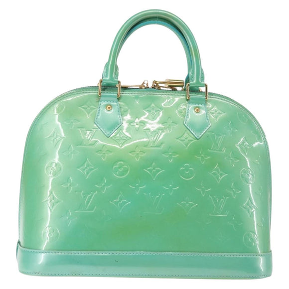 LOUIS VUITTON Monogram Vernis Alma PM Bag Tyu Luco Words M91694 LV Auth 144106