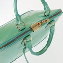 LOUIS VUITTON Monogram Vernis Alma PM Bag Tyu Luco Words M91694 LV Auth 144106-6