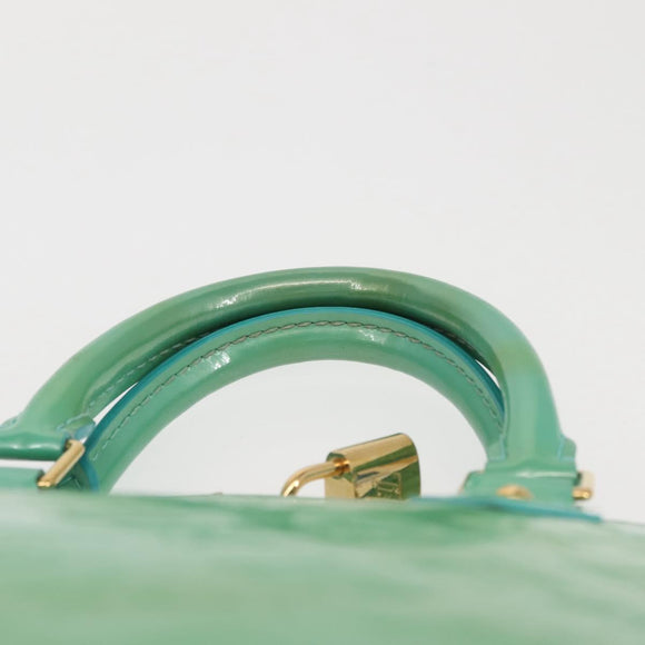 LOUIS VUITTON Monogram Vernis Alma PM Bag Tyu Luco Words M91694 LV Auth 144106